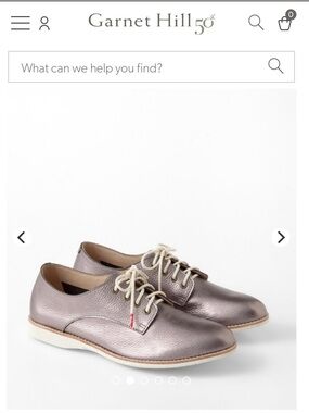 Rollie Metallic Pewter Leather Lace-Up Oxfords